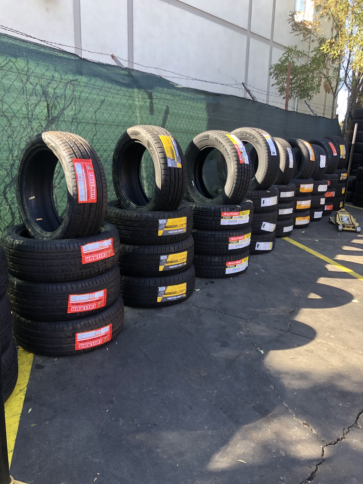 Tire inventory at Whittier Tires in Whittier